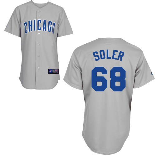 Jorge Soler #68 Youth Baseball Jersey-Chicago Cubs Authentic Road Gray MLB Jersey